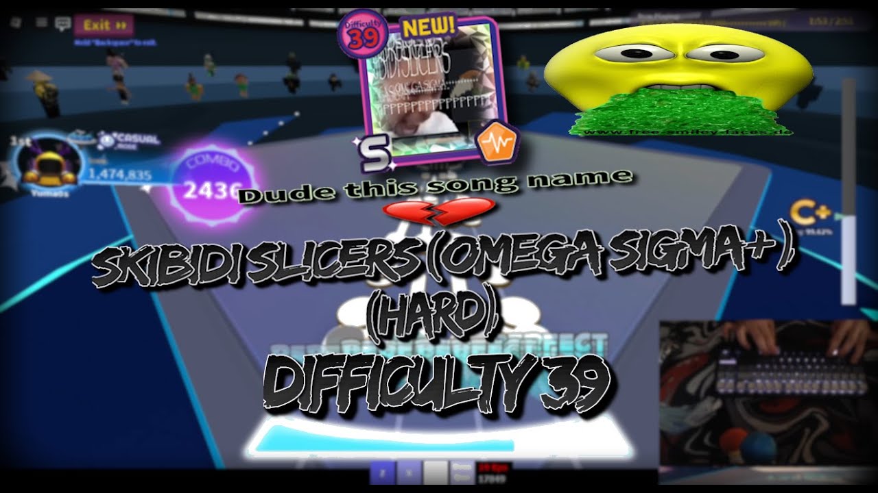 Robeats | Nogear / Casual | Skibidi Slicers (Omega Sigma+) (Hard) Difficulty 39 | 99.50%