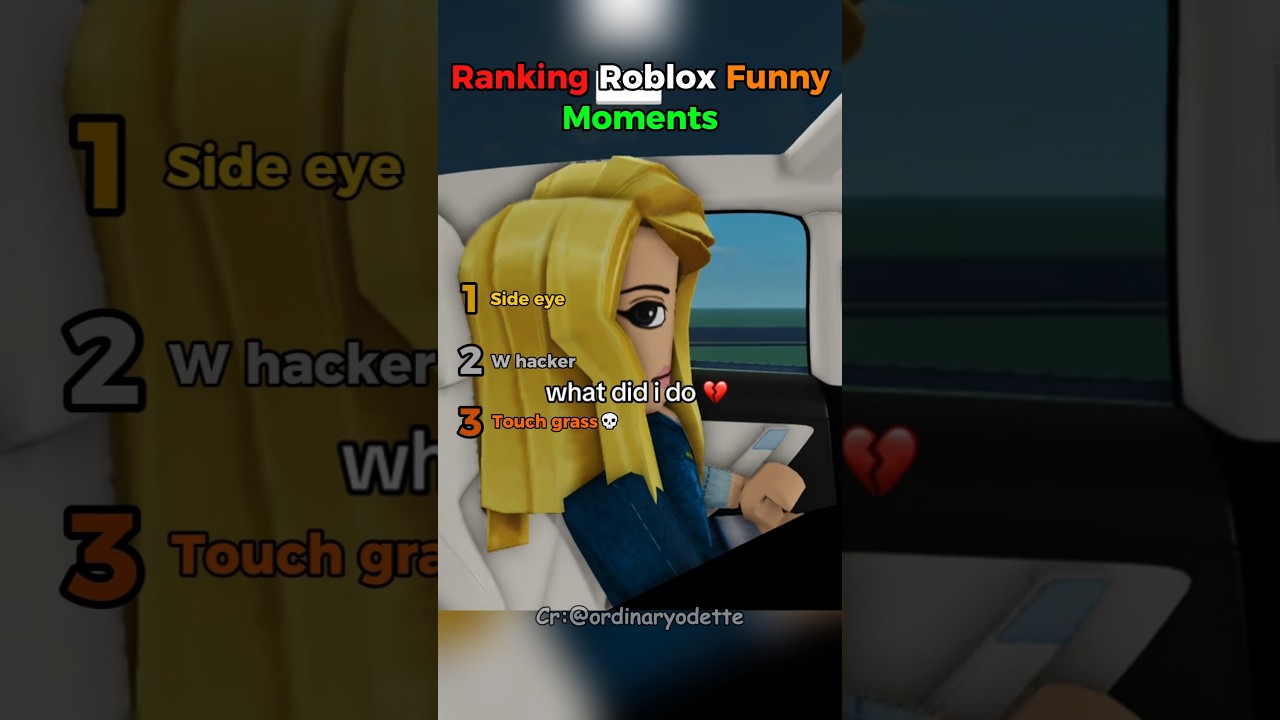 Рейтинг забавных моментов Roblox