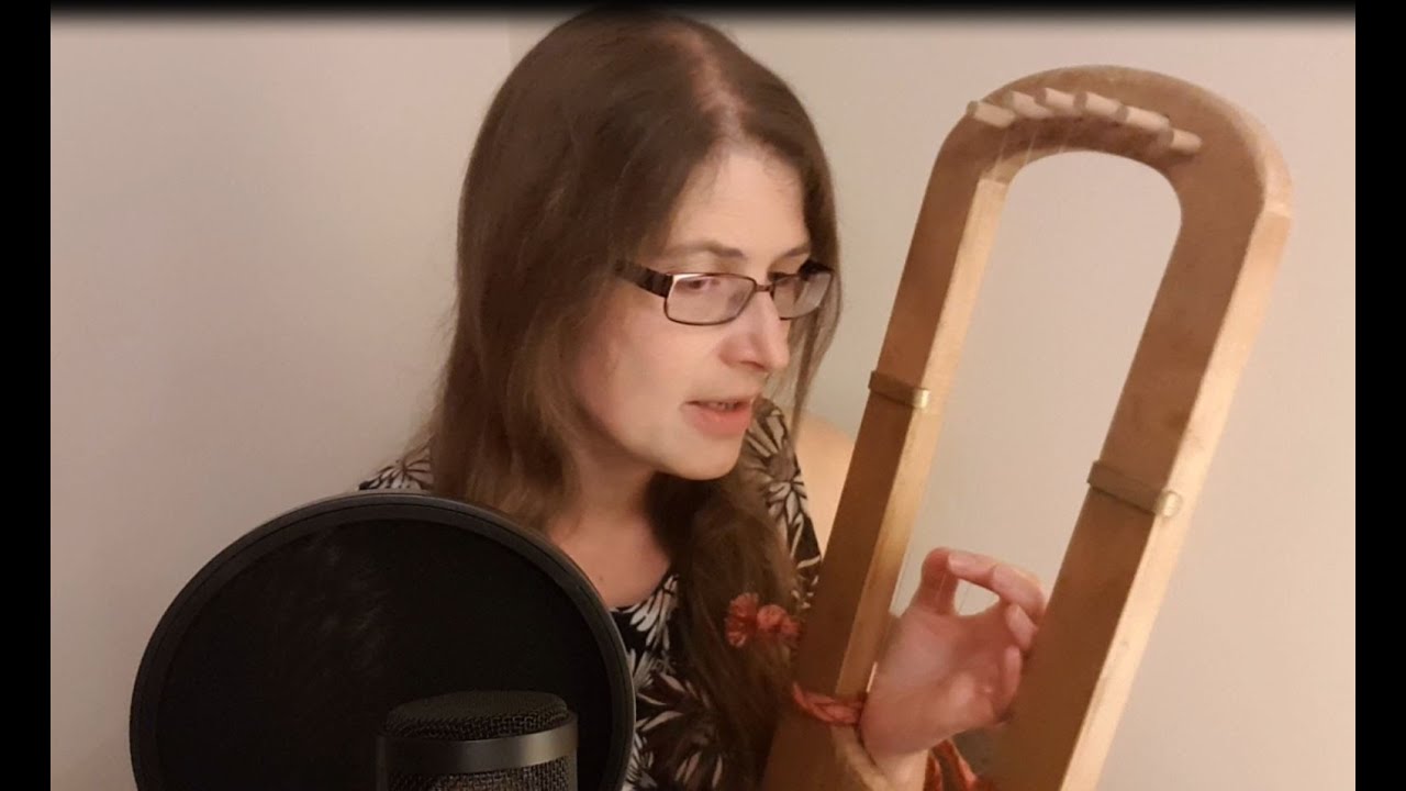 Ramund Hin Unge on Anglo Saxon Lyre (Tyr cover/ old Danish folk song) + English lyrics translation