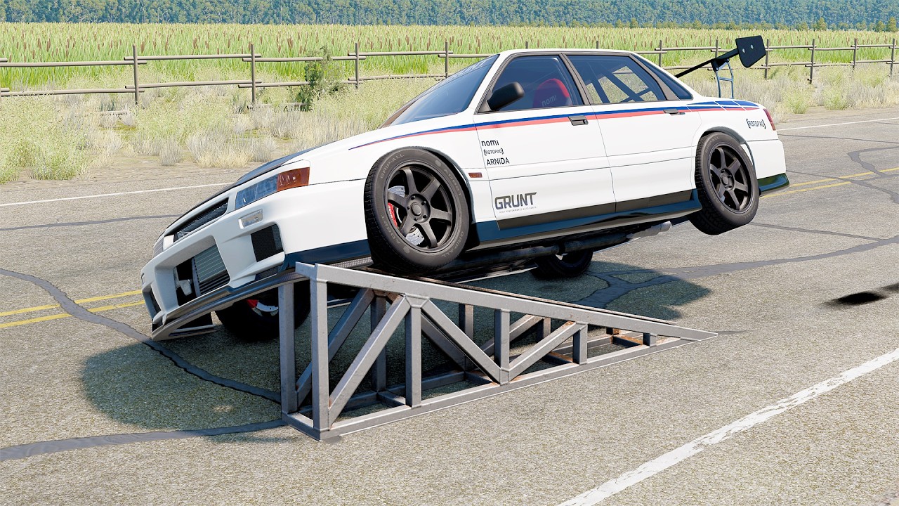 Mobil vs Ramp #16 - BeamNG Drive