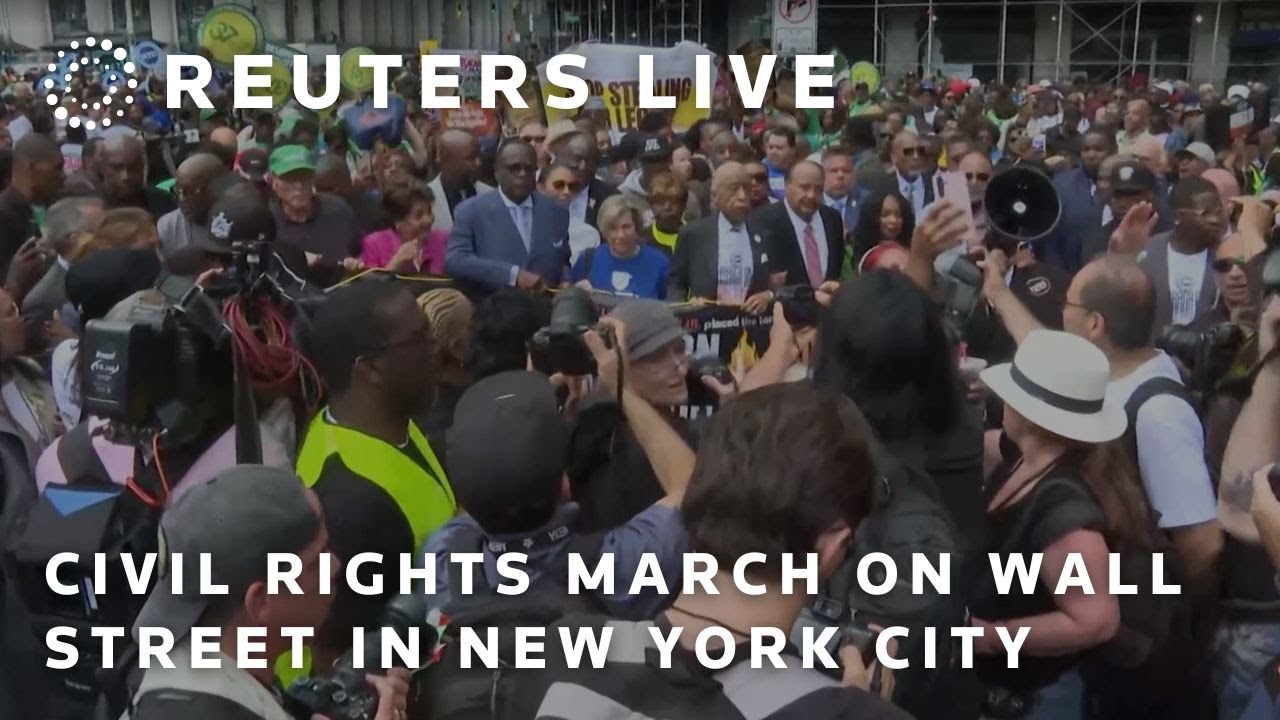 LIVE: Al Sharpton leads the March on Wall Street in New York City
