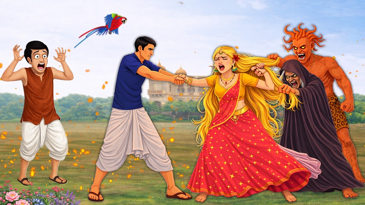 अनोखा बाल वाली राजकुमारी || Hindi Kahani | Moral Story | Cartoon Kahaniya ||