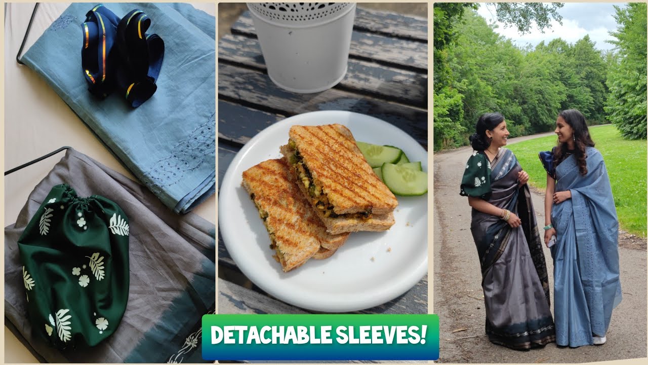 How to make Detachable Patterned sleeves | Paneer Toastie | Thalipetu Maker