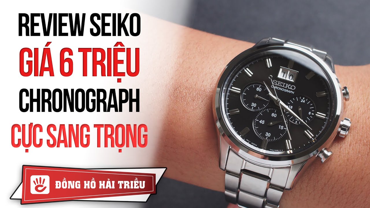 Review đồng hồ Seiko Choronograph cổ điển cực đẹp