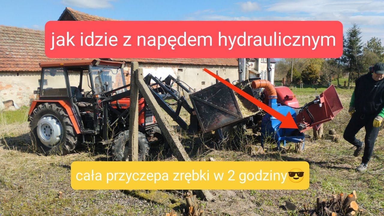 Robimy zrębki💪. Praca rębaka R130 po modernizacji.Jest moc🚜
