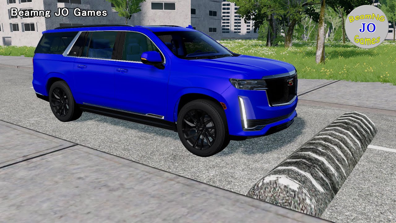 Cars vs Massive Speed Bumps # 202– BeamNG JO Games