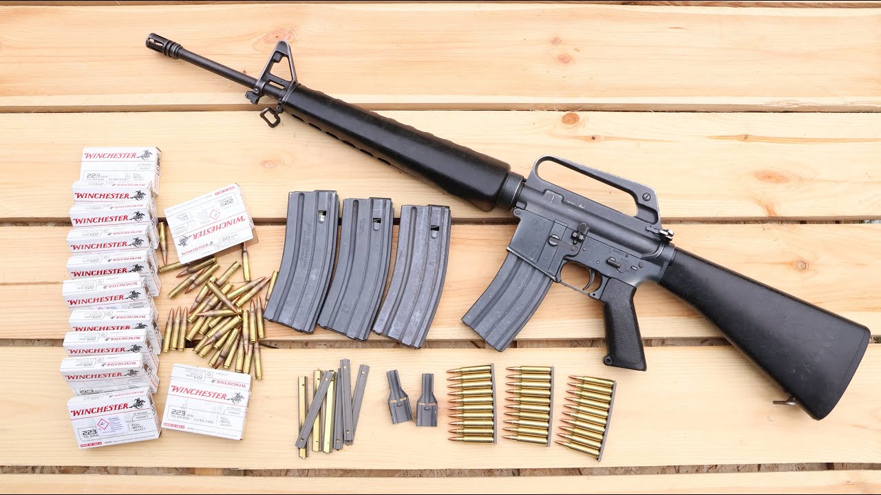 Colt M16A1 Shooting Semi Auto Vietnam War Era M16 A1