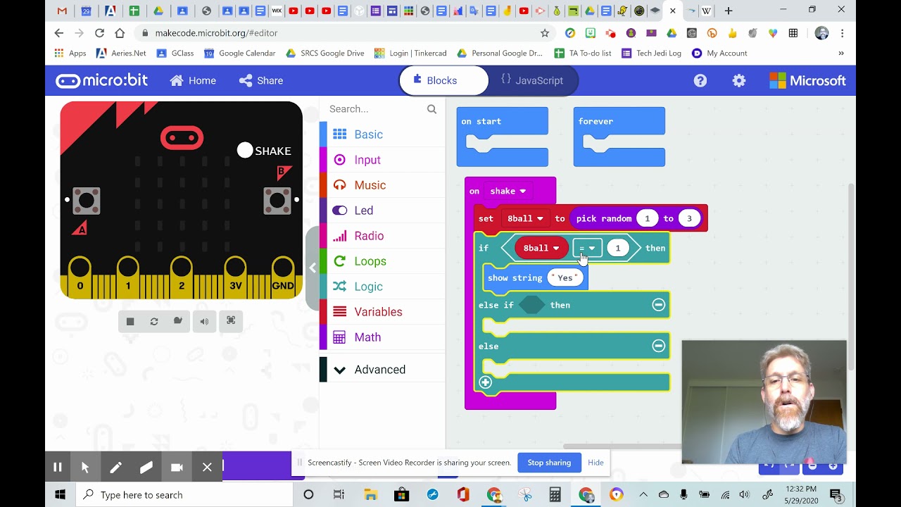 Make an 8ball game on the Microbit