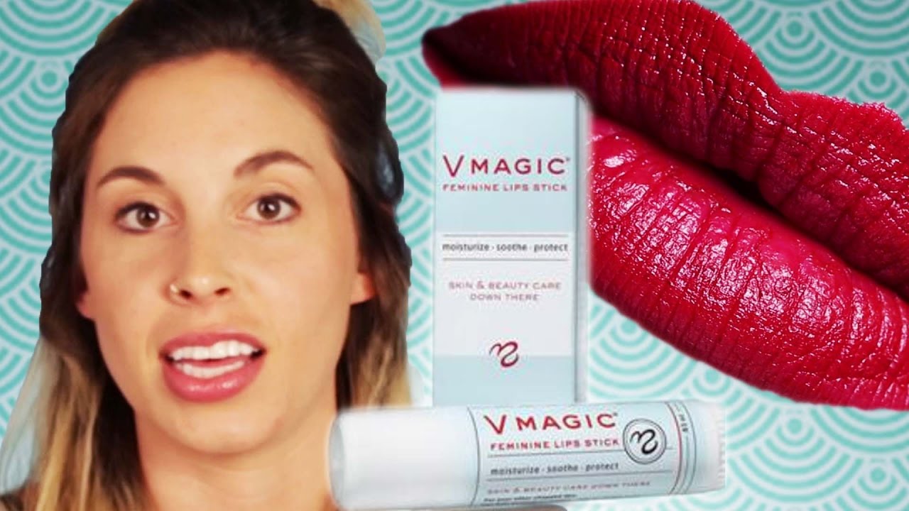 Women Try A Vagina Lipstick