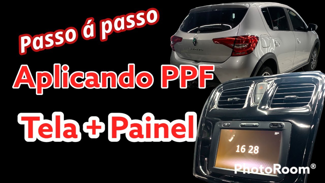 COMO APLICAR PPF NA TELA E NO PAINEL SANDERO