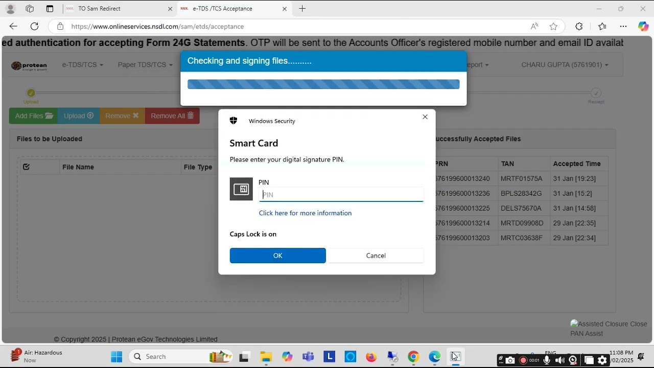 NSDL TDS RETURN UPLOAD 2