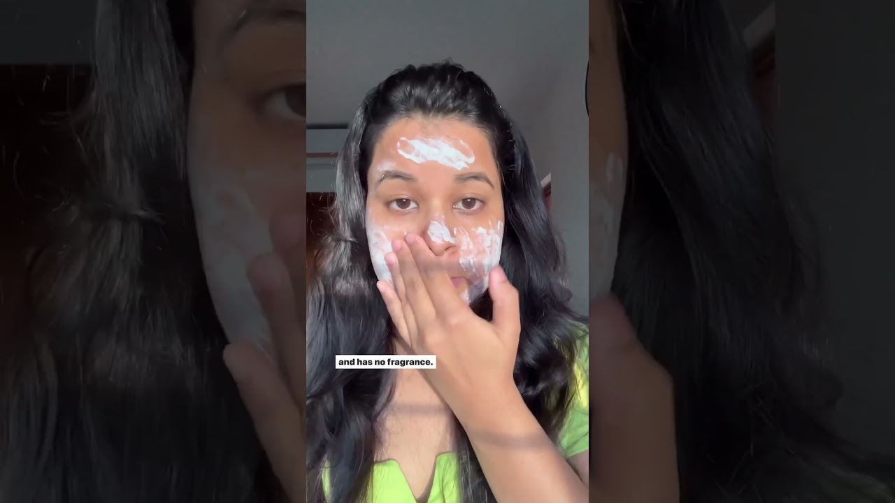 Trying Let's Hyphen🍀 Sunscreen #youtubeshorts #ashortaday #shorts