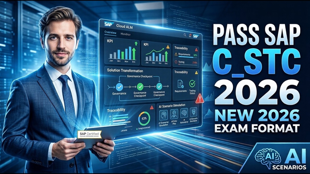 SAP C_STC Exam Questions & Answers 2026 | SAP Cloud ALM Certification | AI Role-Play Scenarios