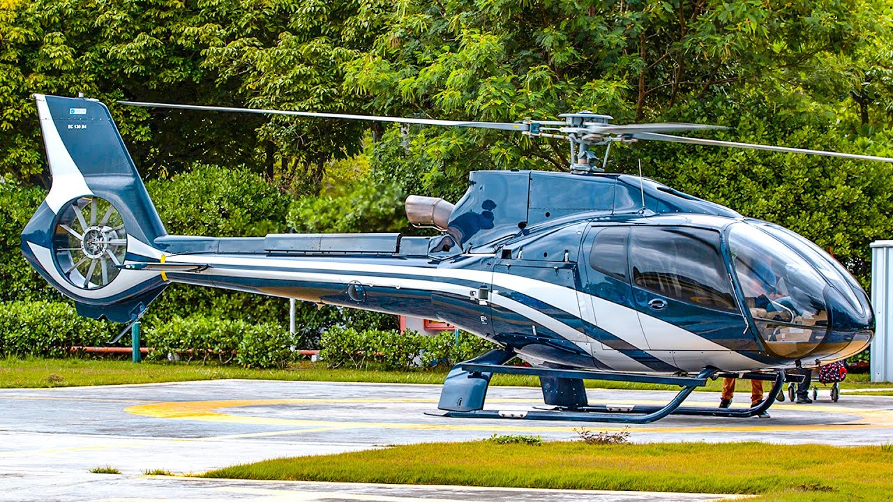 AIRBUS H130 STARTUP & TAKEOFF