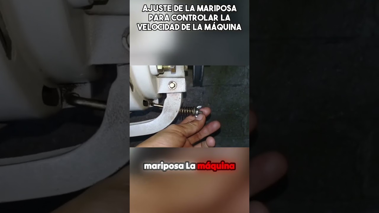 AJUSTE de MARIPOSA del MOTOR para CONTROLAR la VELOCIDAD.