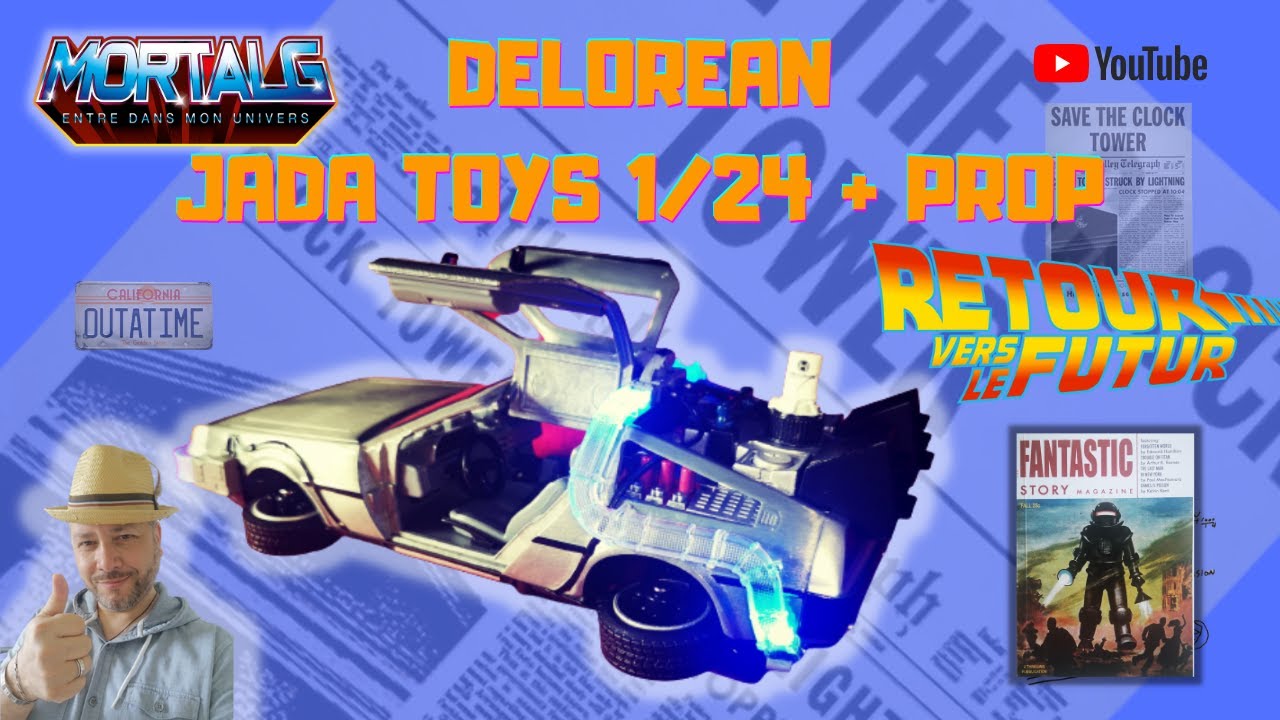 JADA TOYS DELOREAN Retour Vers Le Futur 1/24ème !!! Review 180