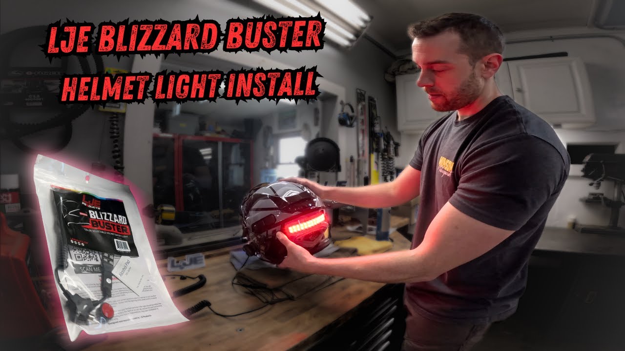LJE Blizzard Buster LED helmet light install! These things are a must have!