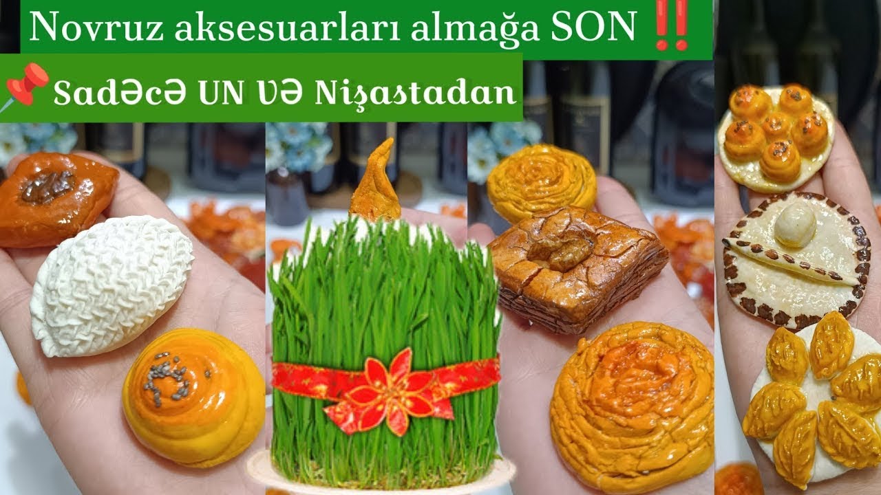 Un Və Nişastadan Novruz Aksessuarları hazırlamaq 