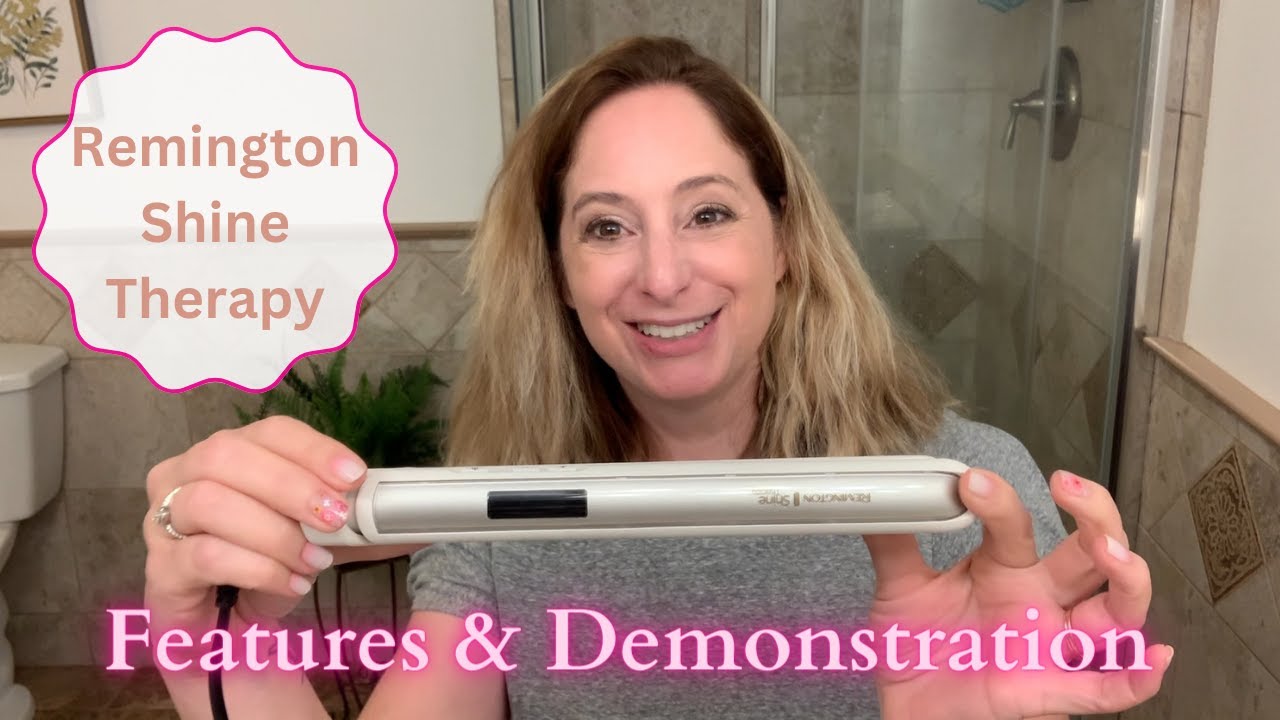 Посмотрите, как выпрямитель для волос Remington Shine преображает мои волосы!