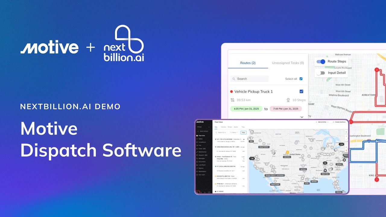 Motive Dispatch Software | NextBillion.ai #motive