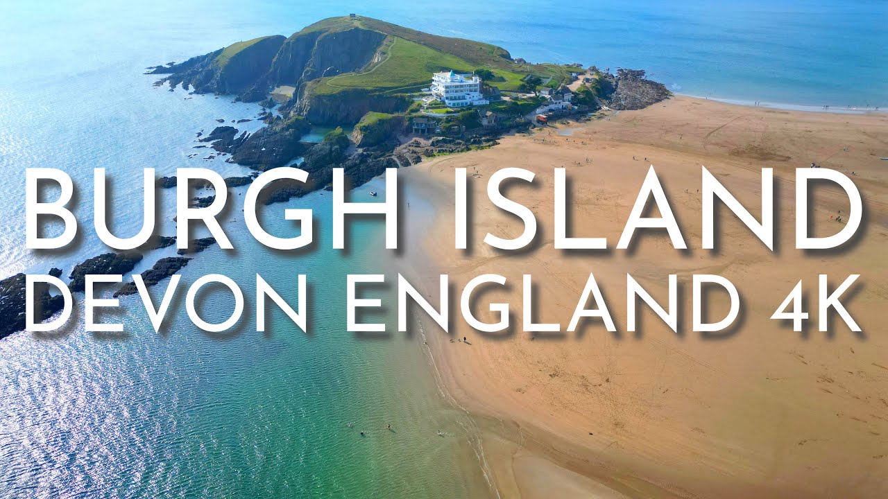 Burgh Island Hotel Drone 4K | Bigbury-on-Sea Devon England | Cinematic Video | DJI Mini 3 Pro