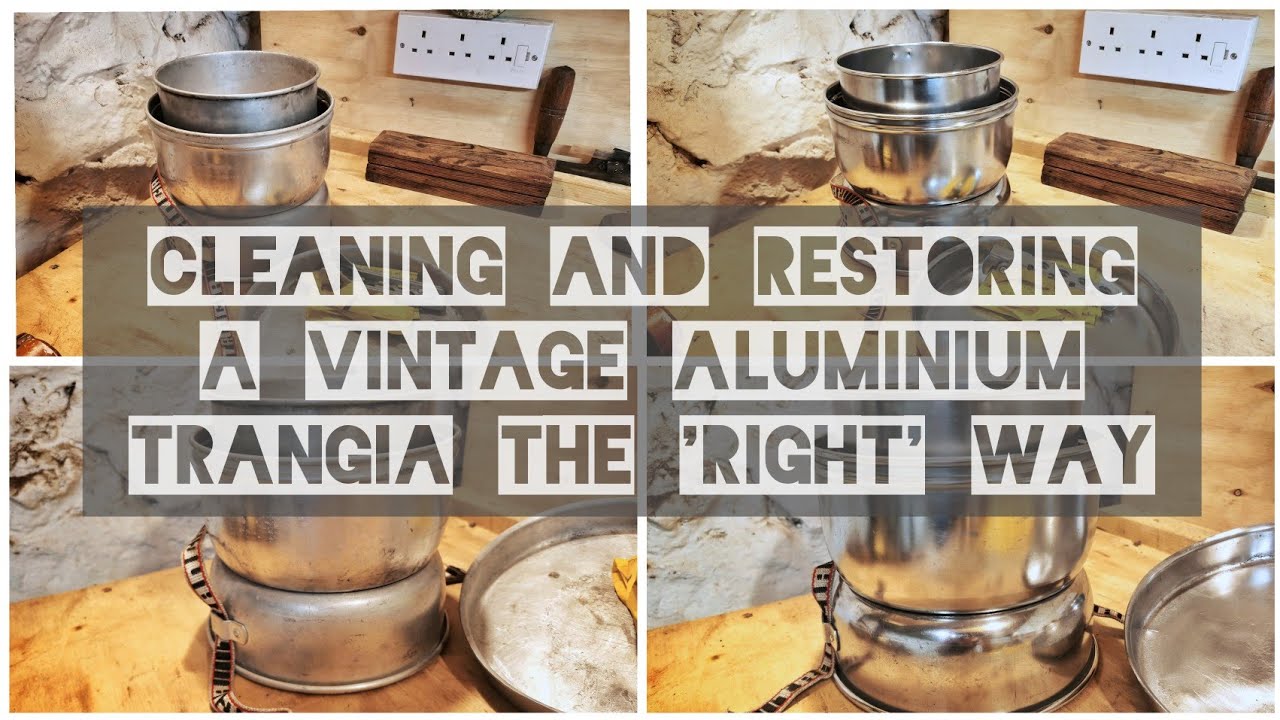 Cleaning and restoring a 1970's aluminium Trangia camping stove set the correct way