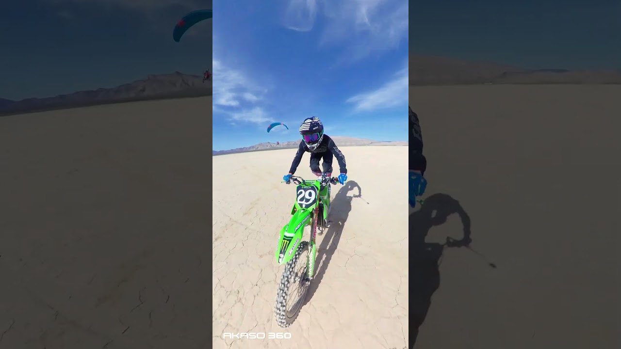 AKASO 360&rsquo;s stabilization keeps every ride smooth and cinematic.✨