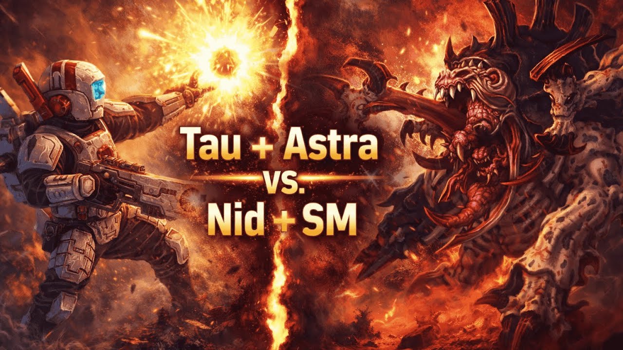 Cosmic Alien Horrors vs. Bug Spray | Ft. Red Lagger, Tassos, Player1 | WH40k: Gladius – RoW 2v2