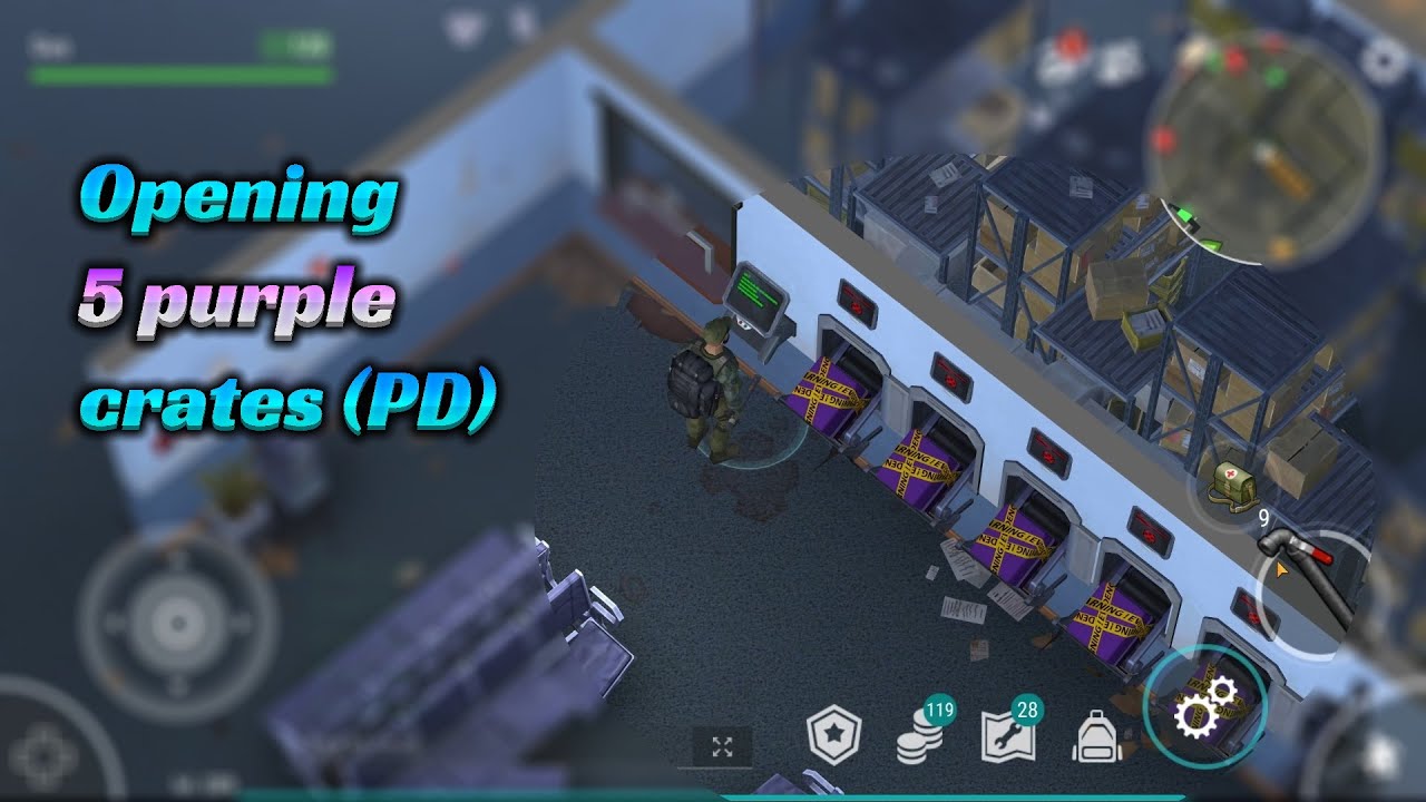 Opening 5 purple crates at the Police Department (Last Day On Earth - LDOE)