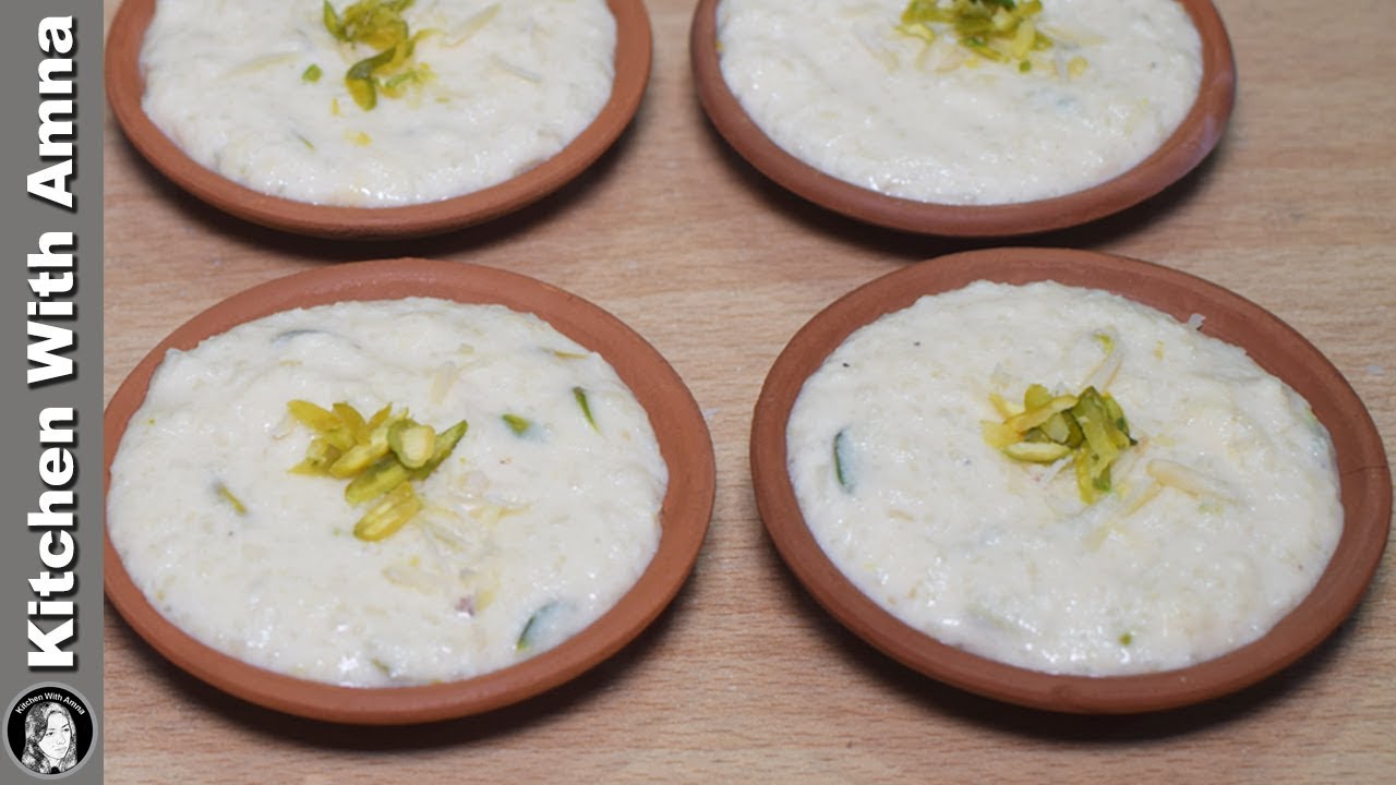 Rabri Kheer Recipe in Traditional Way - Shahi Kheer Recipe - Kitchen With Amna