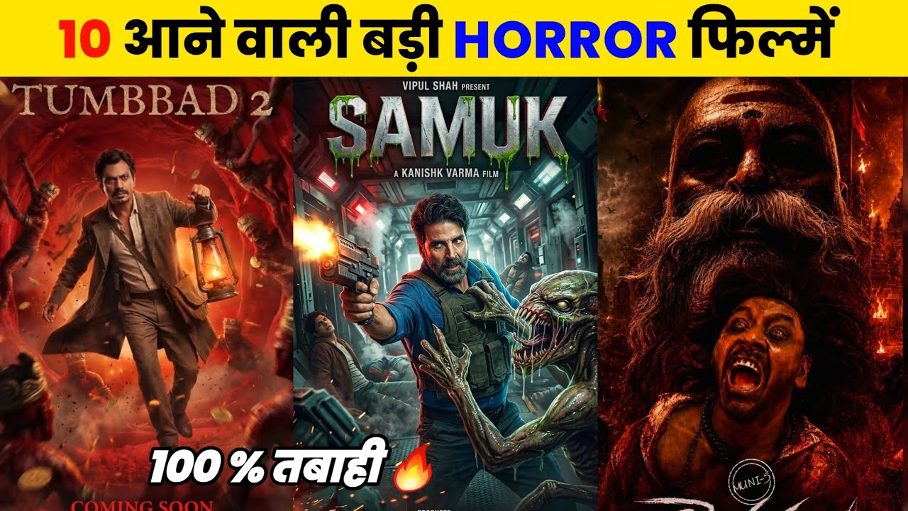 10 Upcoming BIG HORROR Movies 2026-2027 (Hindi) || Upcoming Bollywood And South Indian Horror Films