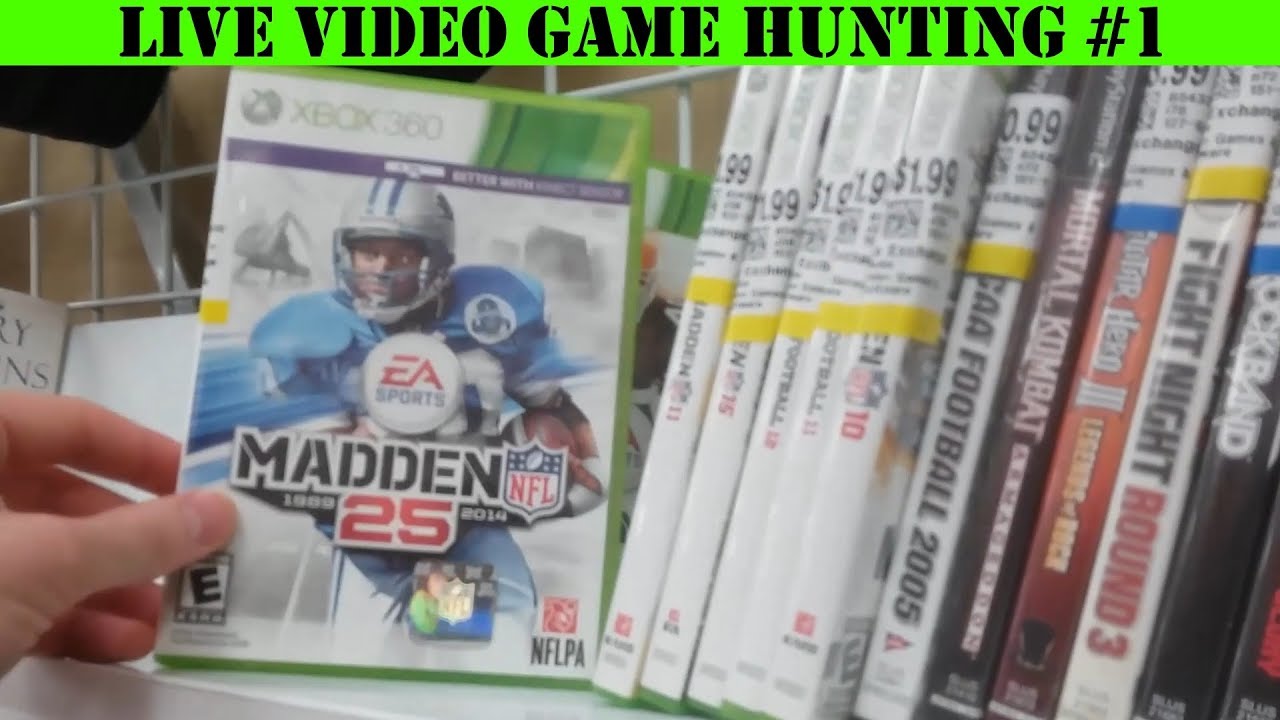 Live Video Game Hunting #1 - Thrift Stores, Gamestop and Five Below!