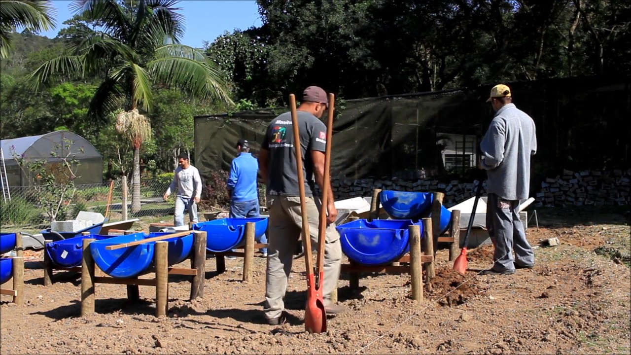 Horta montada com tambores 1º parte