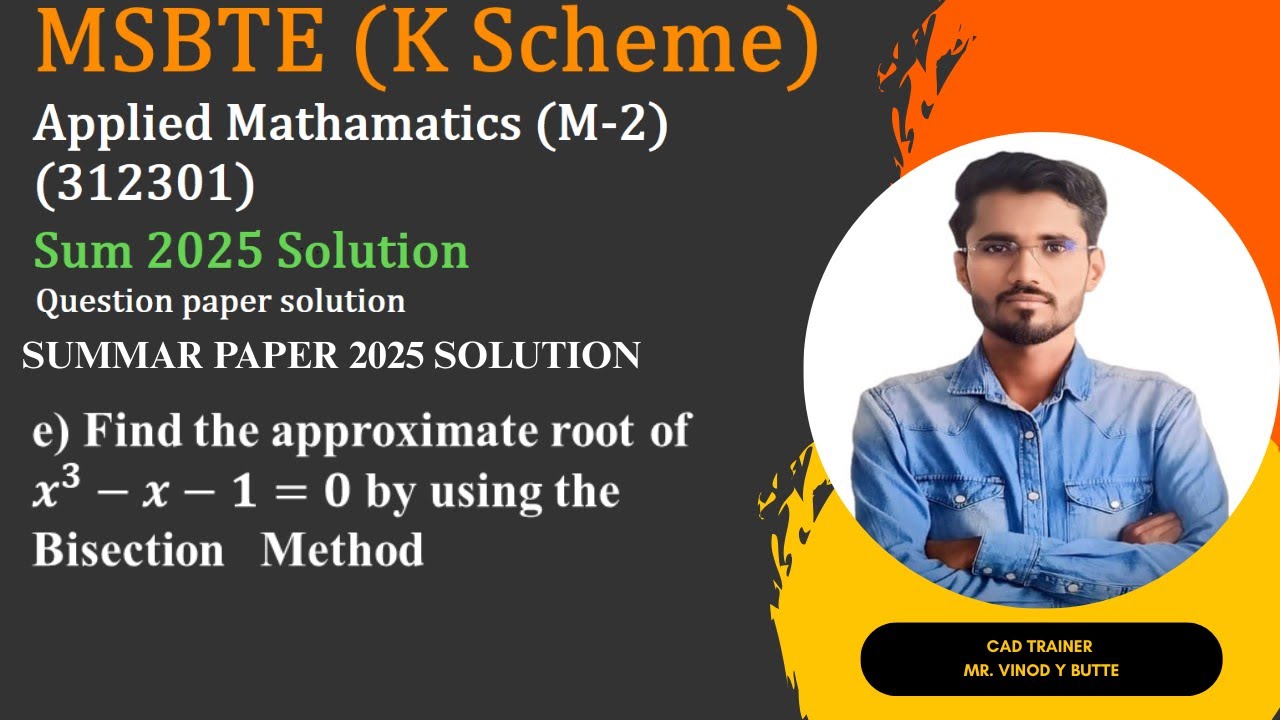 Sum 2025 question paper Solution of K Scheme (MSBTE)