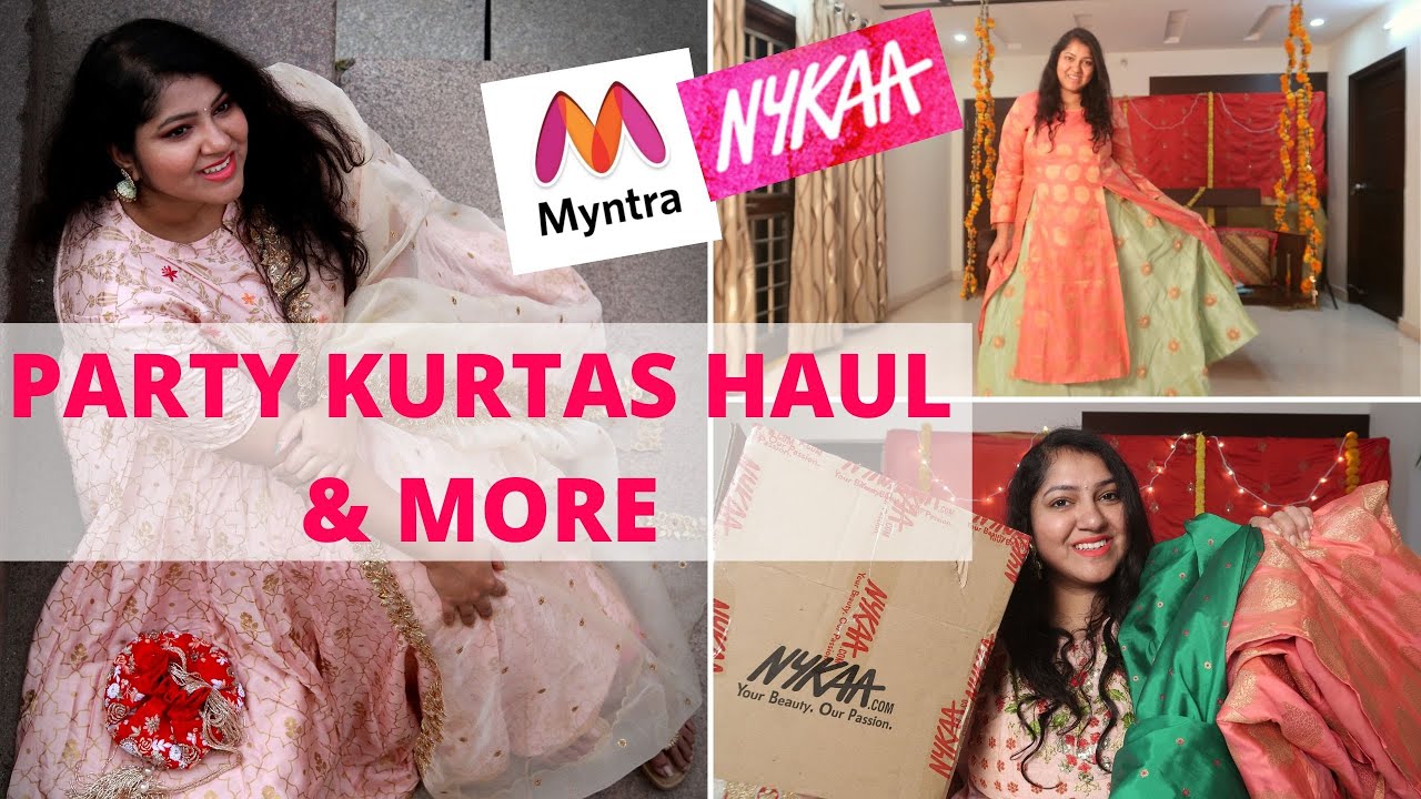Распродажа Myntra Party Kurtas Haul + распродажа Nykaa Black Friday Haul | Приянка Боппана
