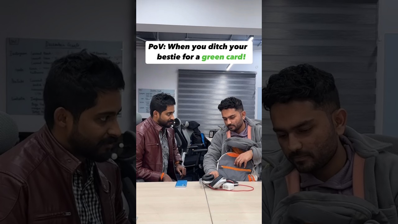 Green Card vs Friendship: The Struggle is Real 😄 #greencard #usgreencard #eb1a