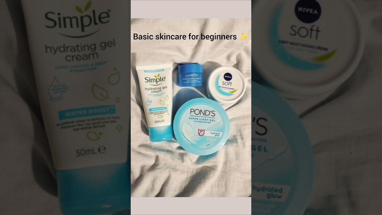 Basic skincare for beginners ✨.#skincare#skincareroutine#shorts#trending