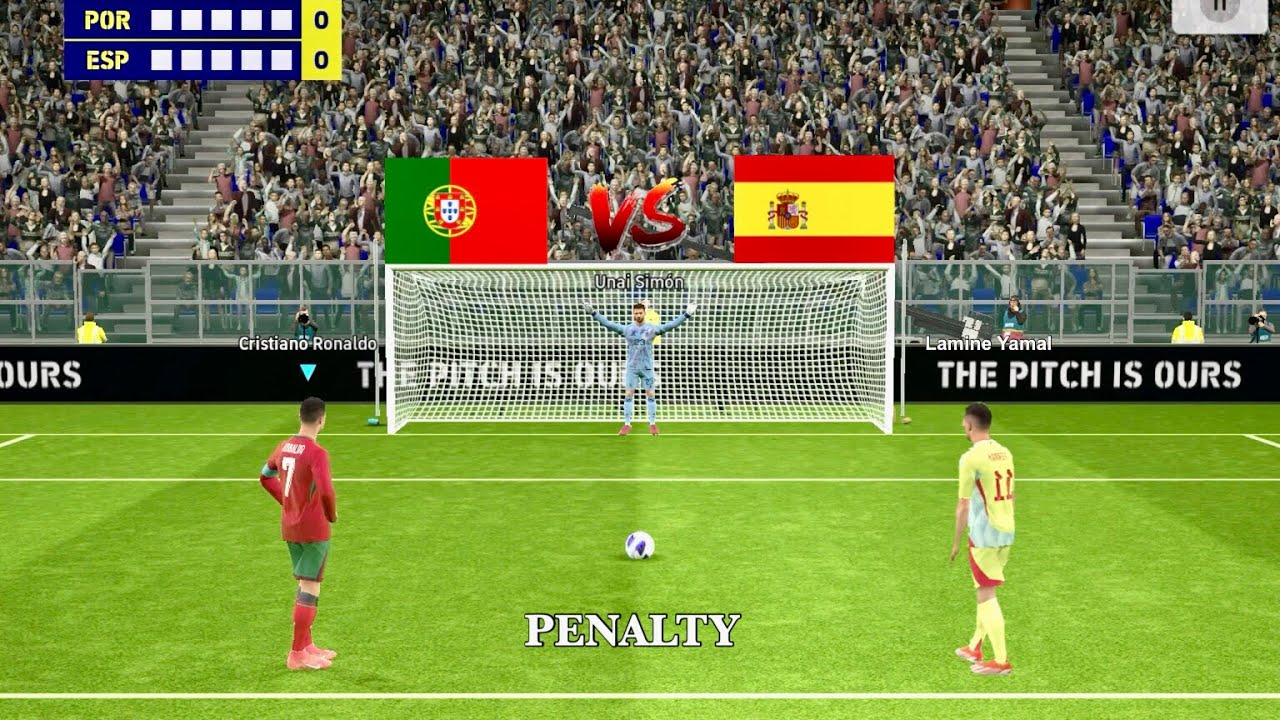 Portugal vs Spain Full Penalty Shootout | POR vs ESP | eFootball