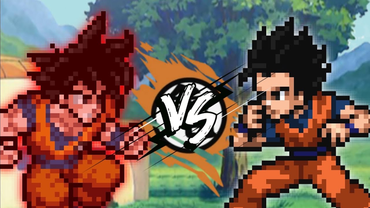 Goku VS Gohan | Sprite Animation | Stick Nodes