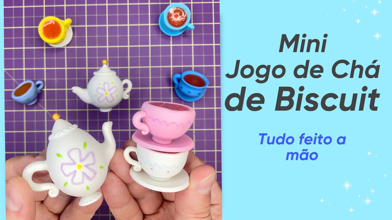 Mini Jogo de Chá em Biscuit 🫖 @Almir Nascimento