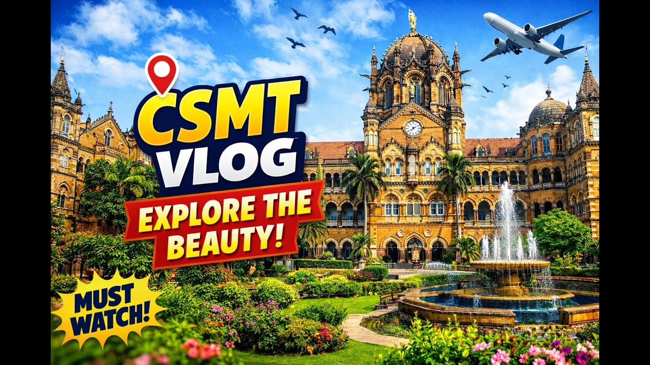 CSMT Mumbai Full Tour 2026 | Mumbai Ki Dil Garden & Heritage Building Vlog.