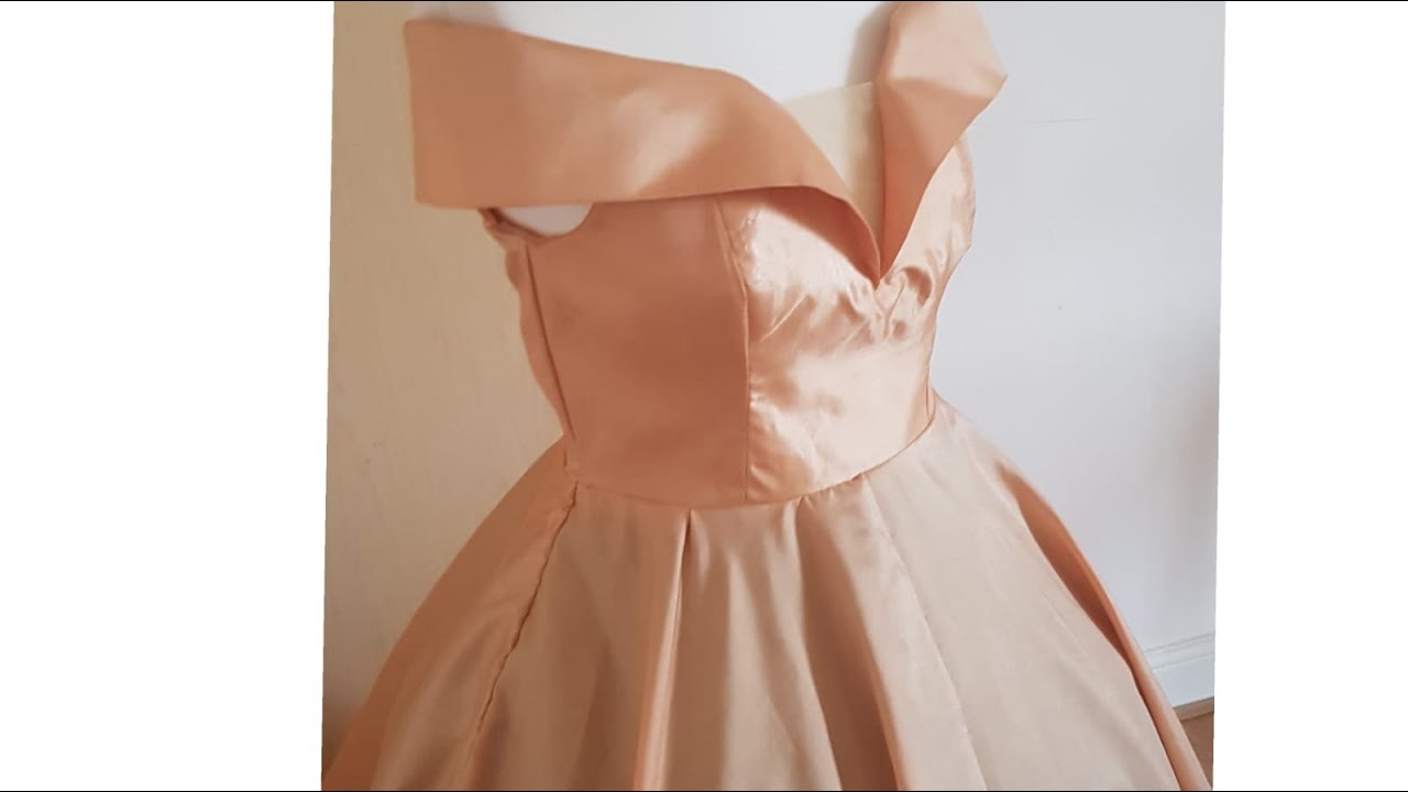 How to draft off shoulder Cape Ball Gown