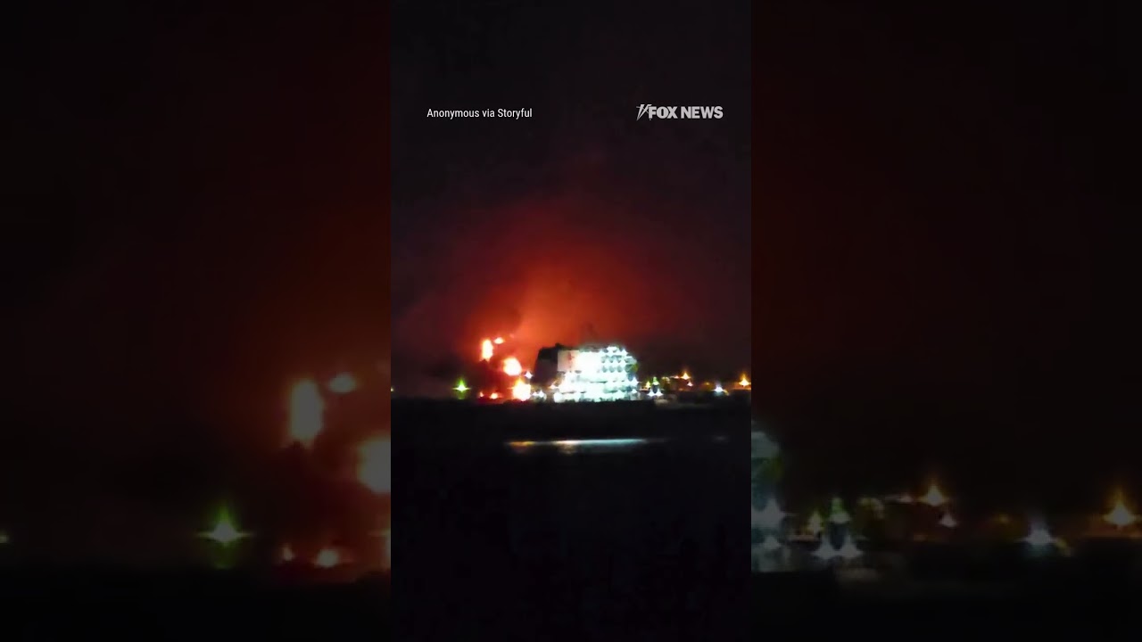SEA STRIKE: Two oil tankers off Iraq&rsquo;s coast erupted into flames