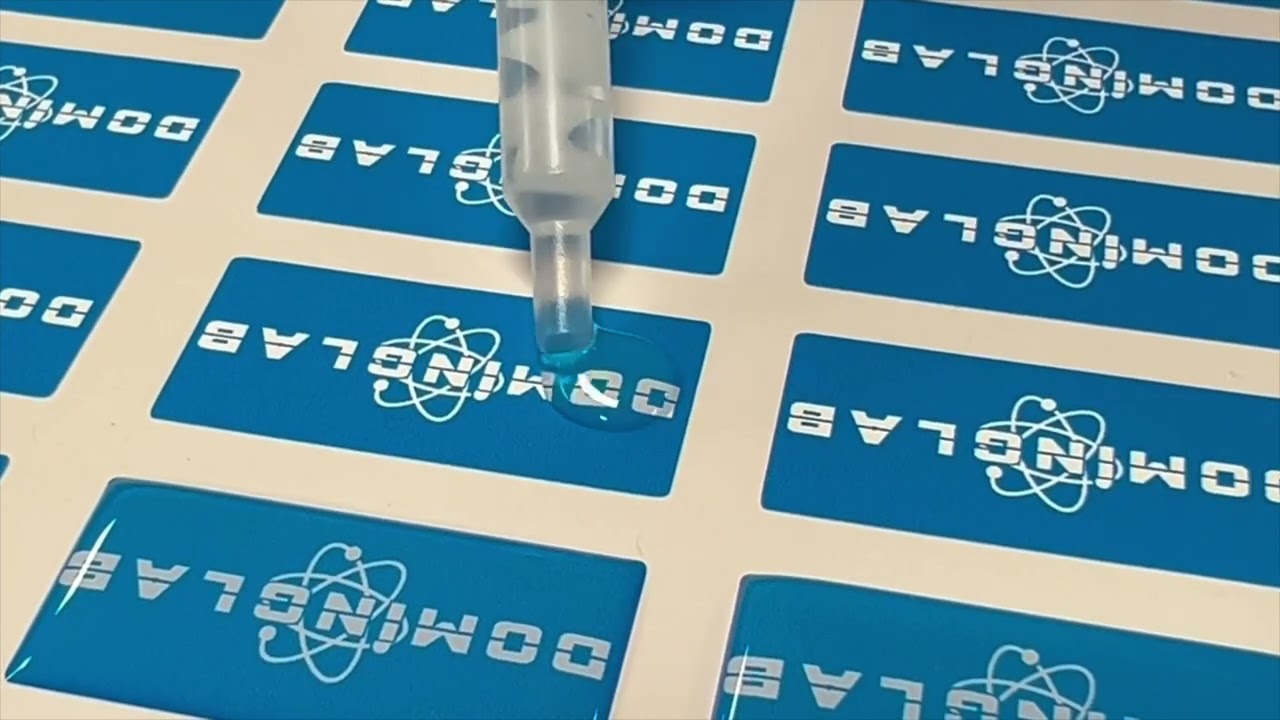 Doming Lab Polyurethane Doming Resin & 3D Domed Label Production Kits