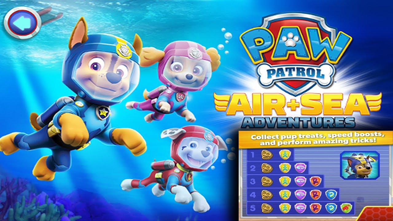 PAW Patrol Air & Sea Adventures - Full Game Complete - All Characters - All Badges & Pup Treats