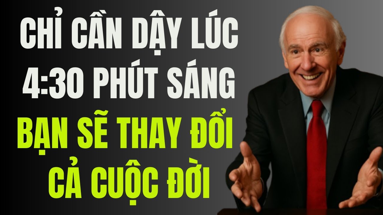 Chỉ cần dậy lúc 4 giờ 30 phút sáng, bạn sẽ thay đổi cả cuộc đời | Động Lực Từ Jim Rohn