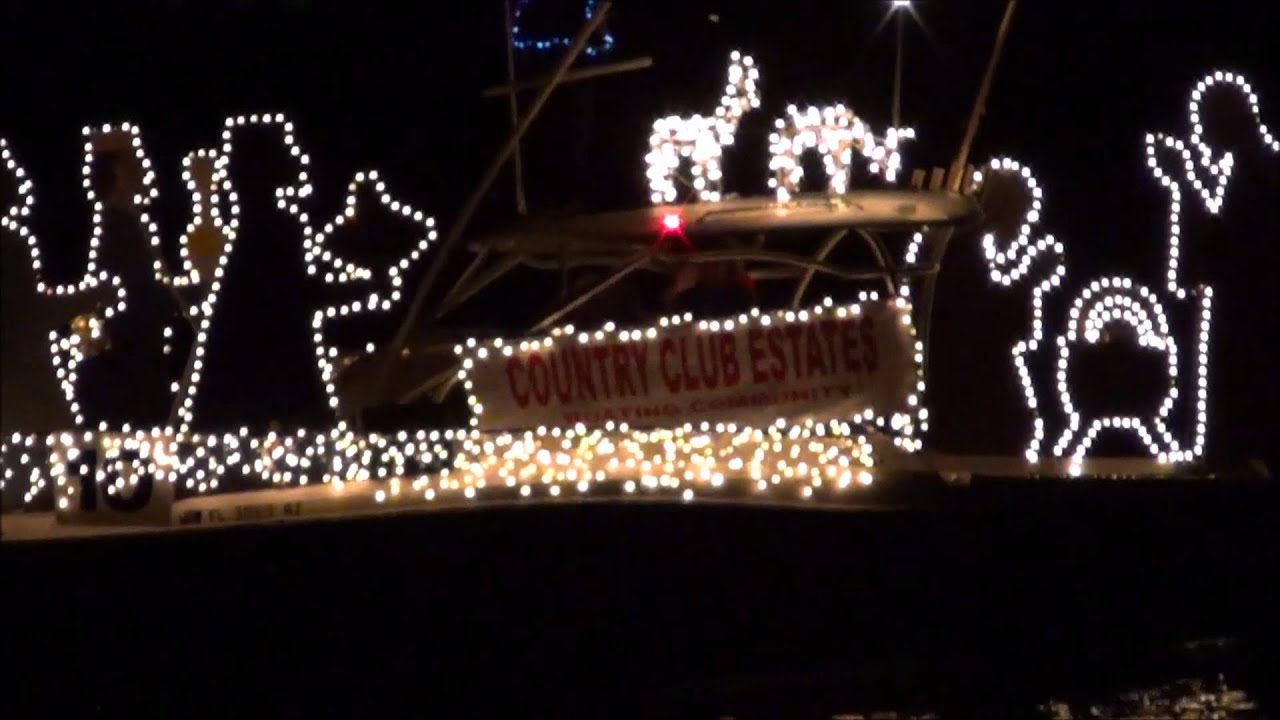 Venice Christmas Boat Parade 2012 Part 1
