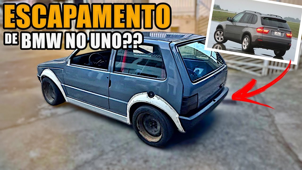 FABRIQUEI A MÃO O NOVO ESCAPE DO UNO COM FENDERS TODO EM INOX - SAIU PELA METADE DO PREÇO!!