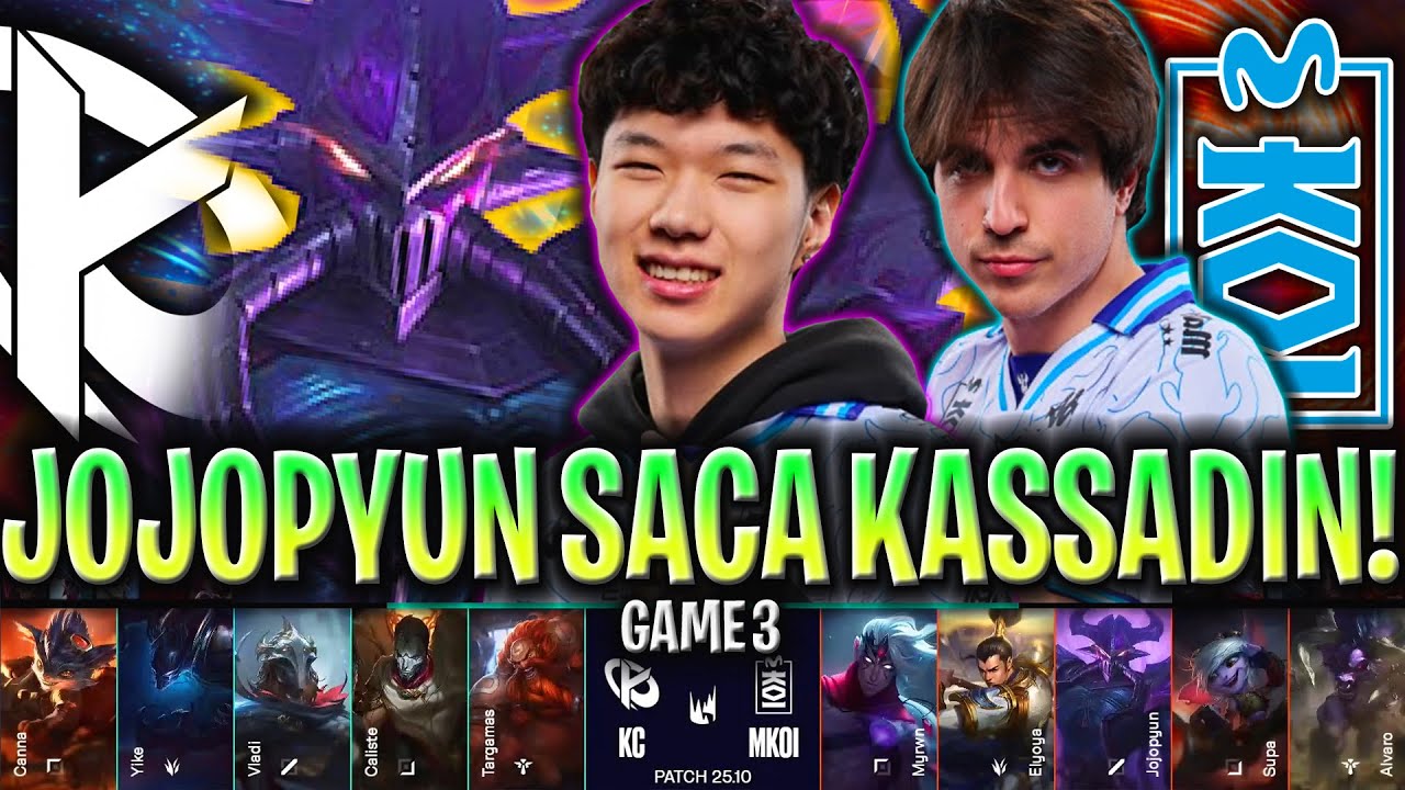 JOJOPYUN SORPRENDE CON KASSADIN EN UN PARTIDAZO!🔥 ÉPICO!😱 | MOVISTAR KOI vs KARMINE CORP GAME 3