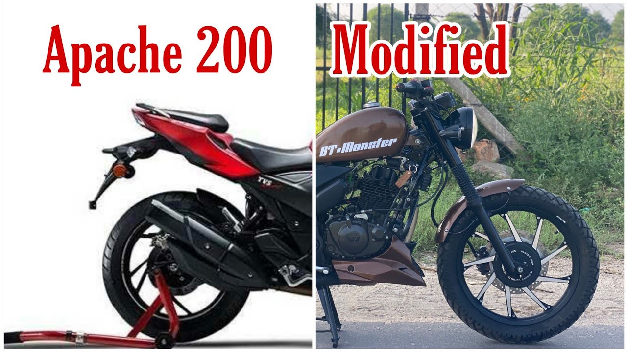 Apache RTR 200 4v Modified| Bike Modifications||Bullet tower sikar
